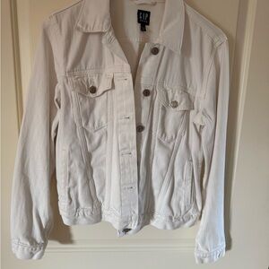 GAP White Denim Jean Jacket - Women's